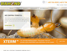Tablet Screenshot of diamondpestcontrol.com
